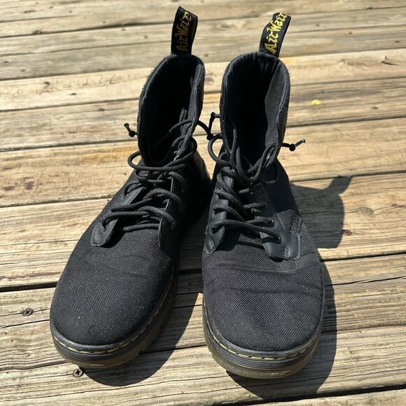 Dr. Martens Combs Mens Size 10 Black Classic Outdoor Lace Up Ankle Combat Boots main image 9